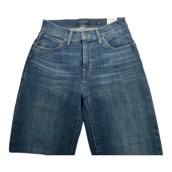 Lucky Brand Ava Mid Rise Skinny Jeans Dark Wash Size 6 28 - Picture 3 of 12